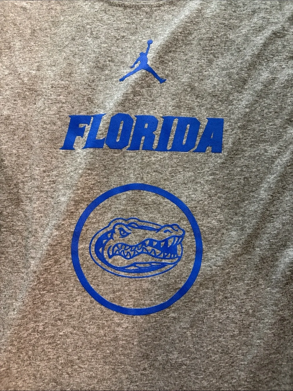 Jordan Florida Gators Gray Long-Sleeve dri-fit Tee